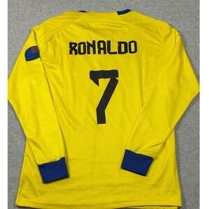Nike Aeroswift  Al Nassr FC  Ronaldo Soccer Jersey 22/23 Long‎ Sleeve Mens XL